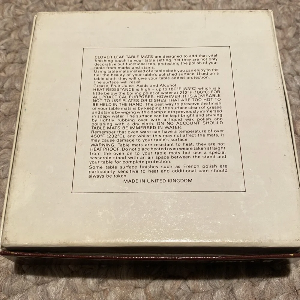 Vintage Clover Leaf London Coaster Set - Picture 3 of 10